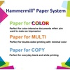 image:imageHammermill Cardstock Premium Color Copy 100 lb 85x11  1 Pack 250 Sheets  100 Bright Made in the USA Card Stock 120024R White3 Pack  750 Sheets