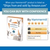 image:imageHammermill Printer Paper Fore Multipurpose 20 lb Copy Paper 11 x 17  5 Ream 2500 Sheets  96 Bright Made in the USA 103192C10 Ream  5000 Sheets