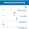 image:imageHammermill Printer Paper Fore Multipurpose 20 lb Copy Paper 11 x 17  5 Ream 2500 Sheets  96 Bright Made in the USA 103192C5 Ream  2500 Sheets