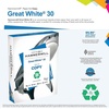 image:imageHammermill Printer Paper Great White 30 Recycled Paper 85 x 1192 Bright Made in the USA  1 Pallet 40 Cases 200000 Sheets1 Ream  500 Sheets