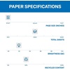 image:imageHammermill Printer Paper Great White 30 Recycled Paper 85 x 1192 Bright Made in the USA  1 Pallet 40 Cases 200000 Sheets10 Ream  5000 Sheets