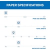image:imageHammermill Printer Paper Great White 30 Recycled Paper 85 x 1192 Bright Made in the USA  1 Pallet 40 Cases 200000 Sheets3 Ream  1500 Sheets
