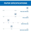 image:imageHammermill Printer Paper Great White 30 Recycled Paper 85 x 1192 Bright Made in the USA  1 Pallet 40 Cases 200000 Sheets5 Ream  2500 Sheets
