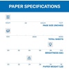 image:imageHammermill Printer Paper Premium Laser Print 24 lb 85 x 115 Ream 2500 Sheets  98 Bright Made in the USA 104640C1 Ream  500 Sheets