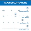 image:imageHammermill Printer Paper Premium Laser Print 24 lb 85 x 115 Ream 2500 Sheets  98 Bright Made in the USA 104640C4 Ream  2000 Sheets
