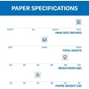image:imageHammermill Printer Paper Premium Laser Print 24 lb 85 x 115 Ream 2500 Sheets  98 Bright Made in the USA 104640C5 Ream  2500 Sheets