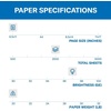 image:imageHammermill Printer Paper Premium Multipurpose Paper 24 lb 85 x 115 Ream 2500 Sheets  97 Bright Made in the USA 105810C5 Ream  2500 Sheets