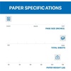 image:imageHammermill White Cardstock 110 lb 85 x 11 White Cardstock 5 Ream 1000 Sheets  Thick Card Stock Made in the USA 168400CLetter 85x11