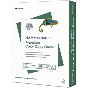 image:imageHammermill Cardstock Premium Color Copy 100 lb 85x11  1 Pack 250 Sheets  100 Bright Made in the USA Card Stock 120024R White1 Pack  250 Sheets