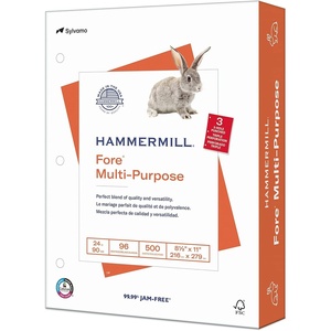 image:imageHammermill Paper Fore Multipurpose Paper 85x11 Letter 24lb 96 Bright  1 Pallet  32 Cartons  160000 Sheets 103283P1 Ream  500 Sheets