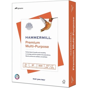 image:imageHammermill Printer Paper Premium Multipurpose Paper 24 lb 85 x 115 Ream 2500 Sheets  97 Bright Made in the USA 105810C1 Ream  500 Sheets